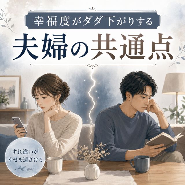 幸福度がダダ下がりする夫婦の共通点