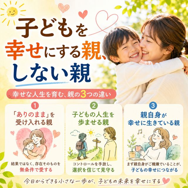子どもを幸せにする親・しない親