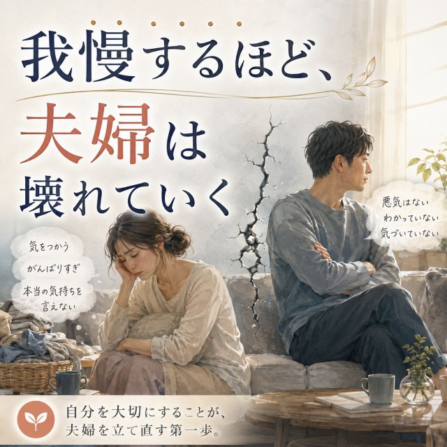 我慢するほど夫婦は壊れていく